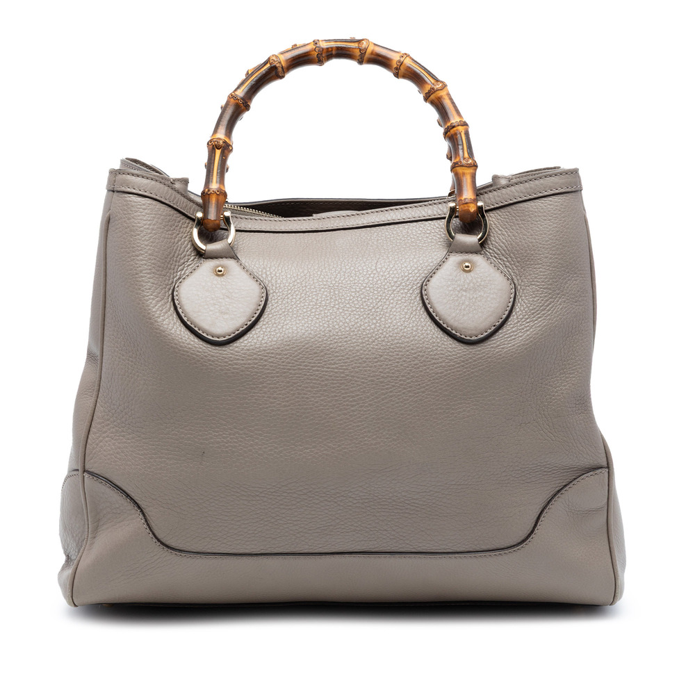 Pre-Loved Gucci Calfskin Bamboo Diana Tote